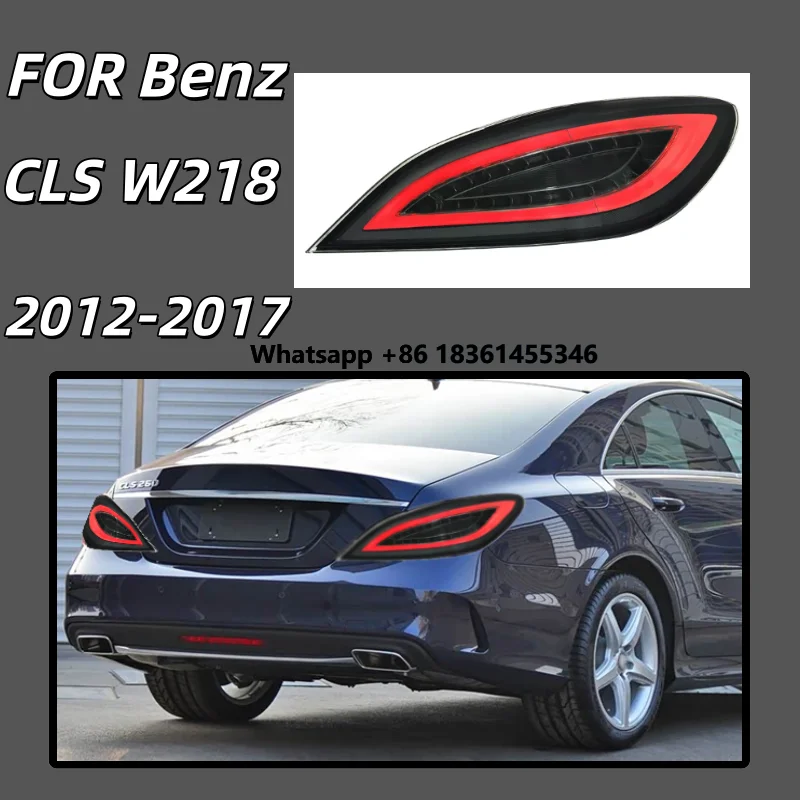 

2012-2017 Suitable for CLS taillight assembly W218 modified LED rear taillight running light streamer steering