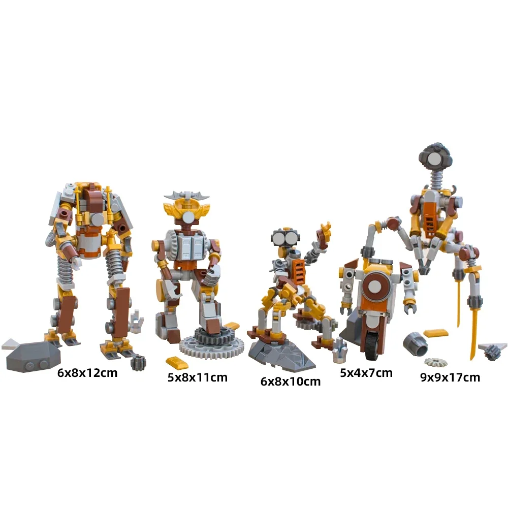 Moc Retro Mech Krijger Mechanica Stoomt Robot Model Bouwstenen Creativiteit Bakstenen Speelgoed Voor Kinderen Jongen Verjaardagscadeau