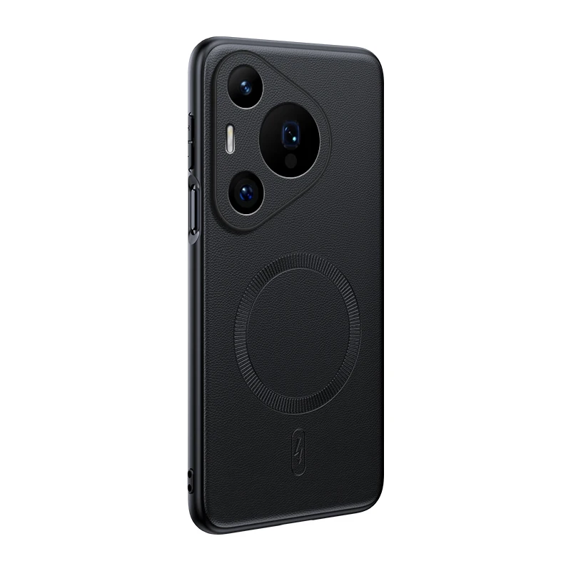 Für Huawei Pura 70 Pro: Magnetische Schutzhülle aus Leder, hochwertige, rutschfeste PC+TPU-Hülle mit Anti-Fingerabdruck-Beschichtung. – Detail 2
