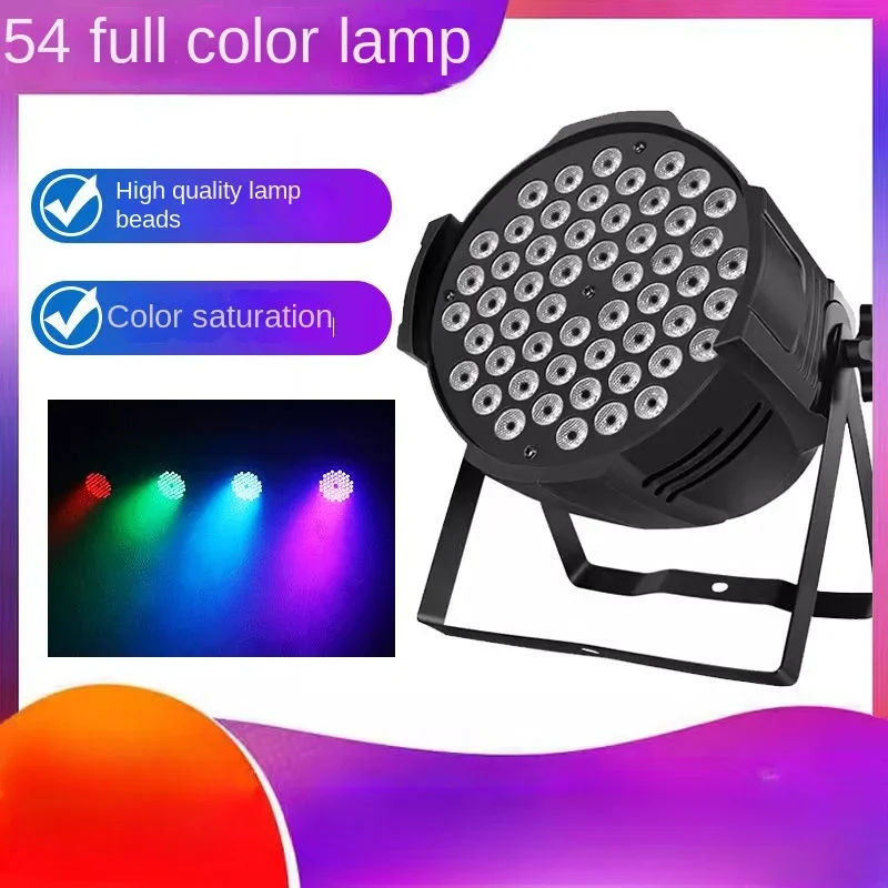 High Brightness 54 3w Par Lights Full Color Colorful Stage Lights Par Ambient Color Led Surface Light Dyed Spotlights