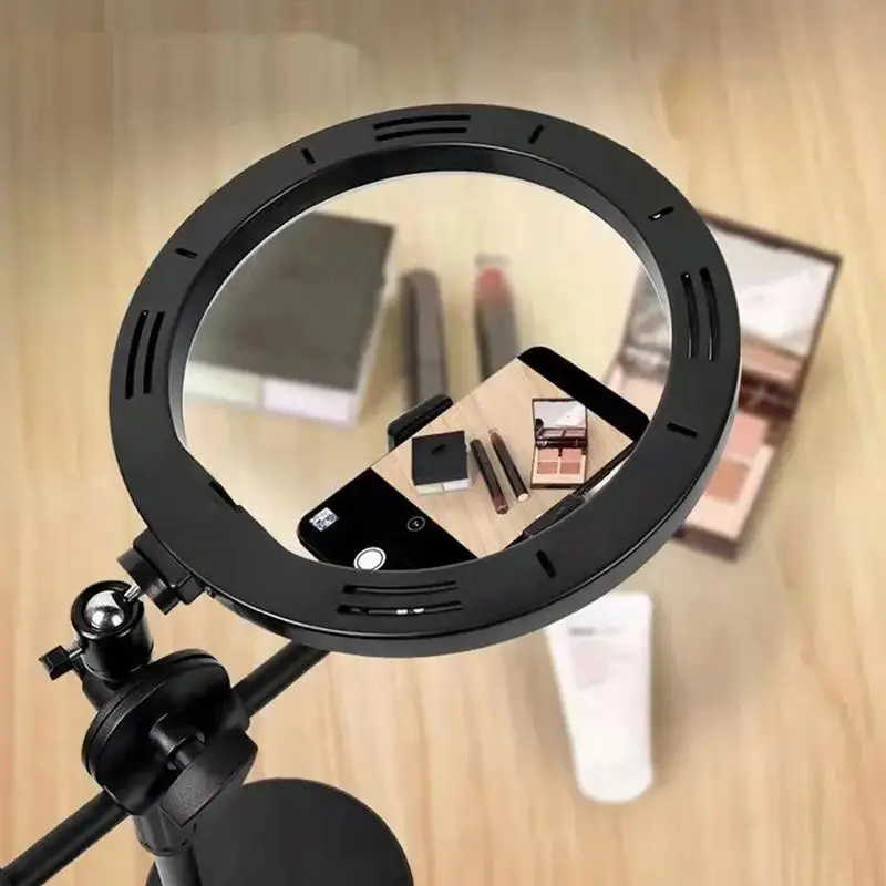 

Overhead Tripod for Phone with Ring Light Desktop Cellphone Bracket for Video Shooting Photography Shooting Floor Stand Live