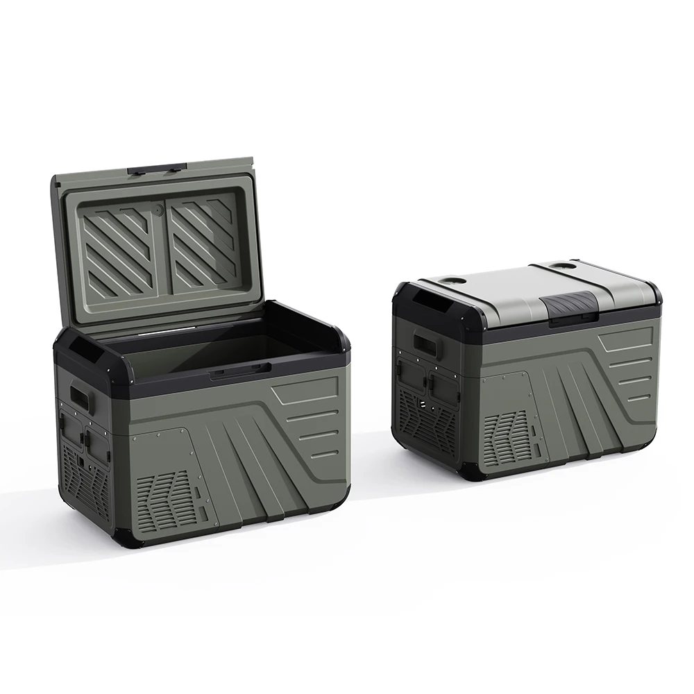 

Portable Car Refrigerator with Compressor Deep Cooler Ice Box Freezer for Travel Camping Picnics Outdoor Activities