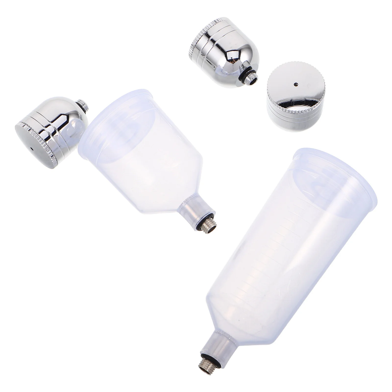 

1Set Airbrush Replacement Pot Plastic Clear Paint Bottle Detachable Cup Oxygen Injection Gravity Feed Cup for Studio Classroom