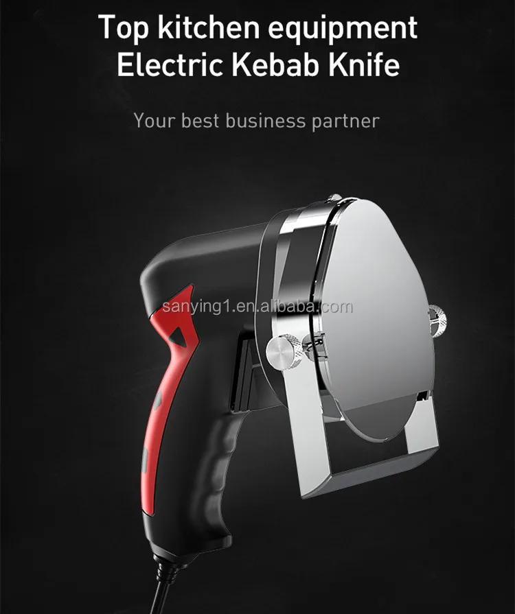 Electric Handheld Kebab Slicer, Automatic Doner Cutting Knife, Turkish Barbecue Meat Carver, Commercial Grade view 5