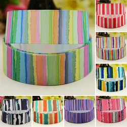 22mm 25mm 38mm 75mm stripe cartoon printed Grosgrain Ribbon party decoration 10 Yards satin ribbons