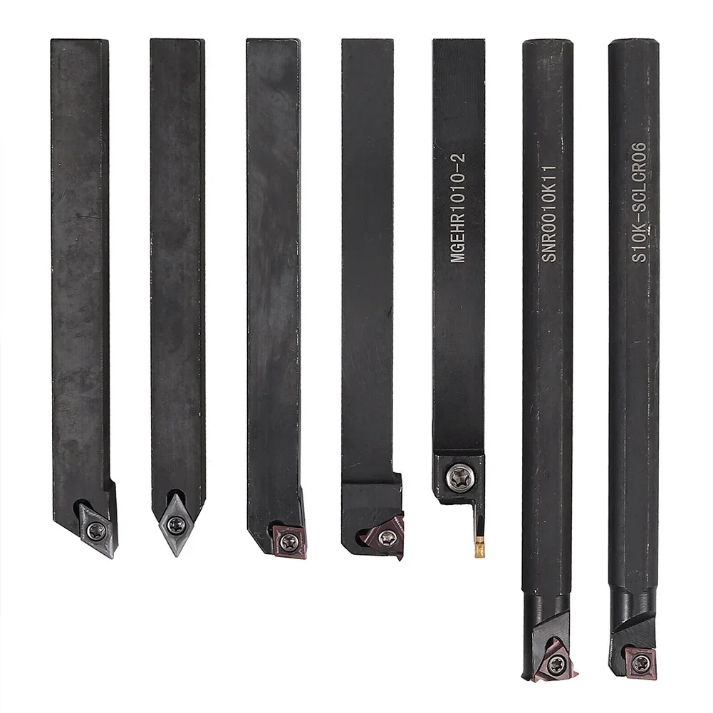 

Achieve Outstanding Performance with this Steel Boring Bar Set of 7 Lathe Turning Tool Holder and Carbide Inserts