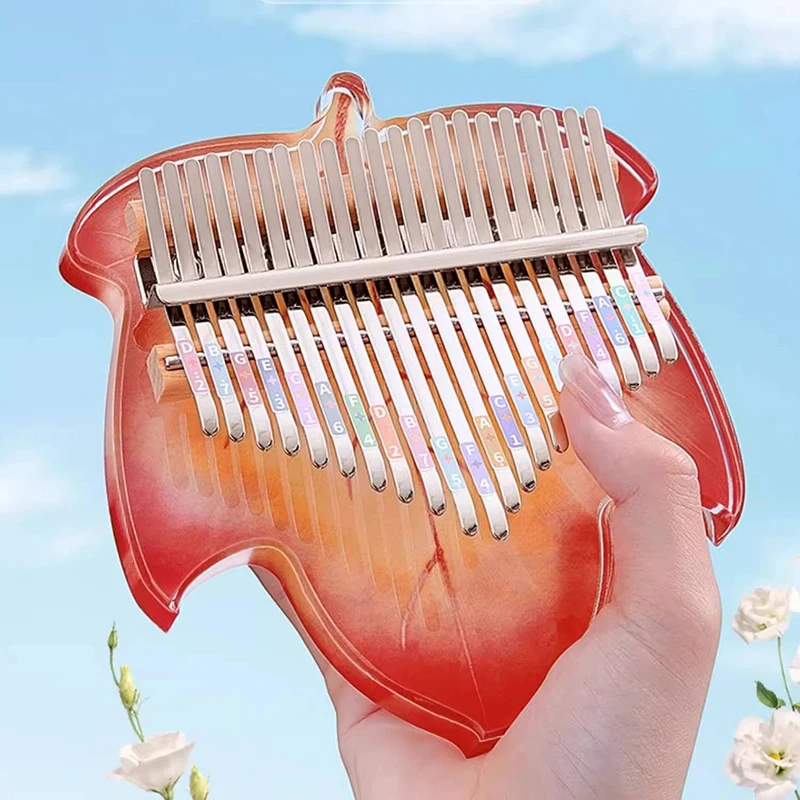 Creative Crystal Acrylic Kalimba Thumb Piano 17 21 Key Portable Mini Kalimbas Beginner Musical Keyboard Mini Musical Instruments