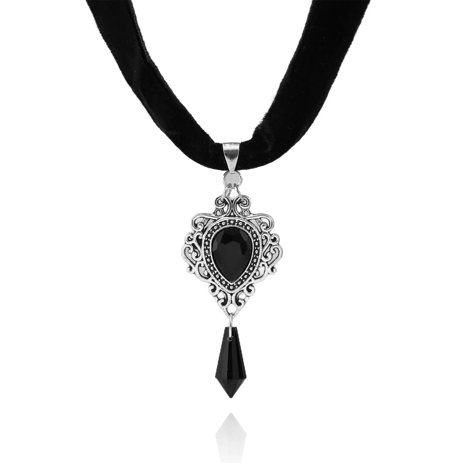 قلادة قلادة من المخمل القوطي من Naszyjnik Collares Con Colgante Charm Regalos Mujer