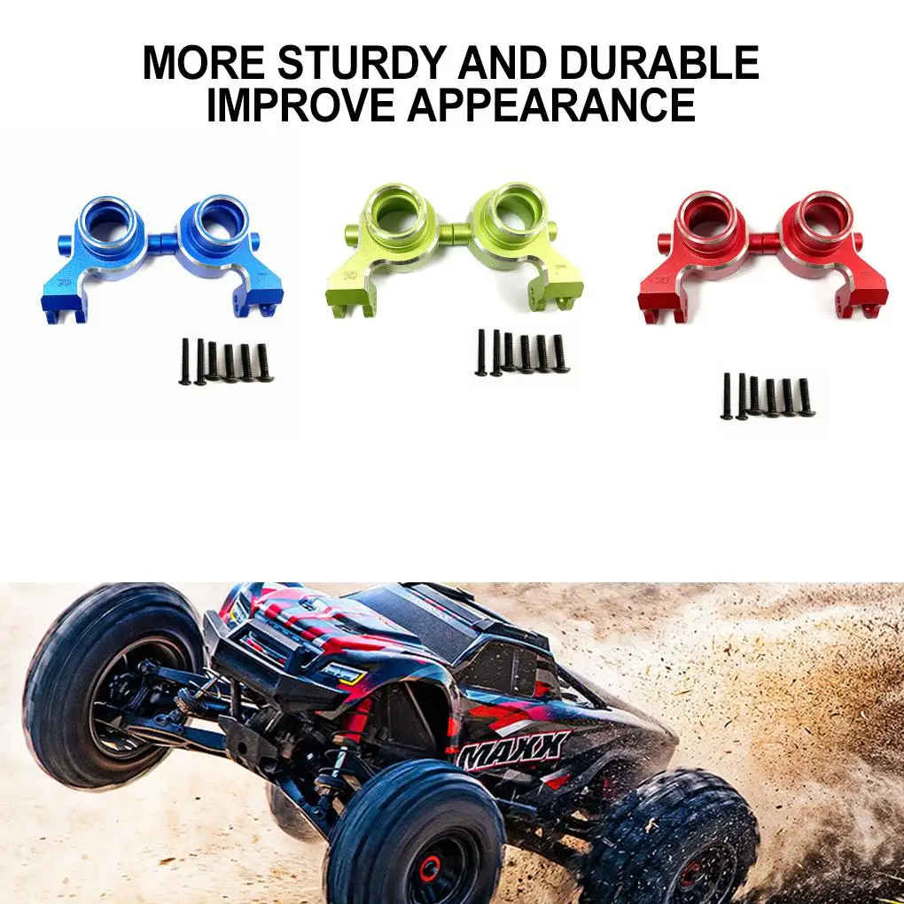 RCGOFOLLOW Aluminiowe zwrotnice kierownicze ze stopu aluminium, część tuningowa RC, zwrotnice do samochodów RC 1/10 MAXX