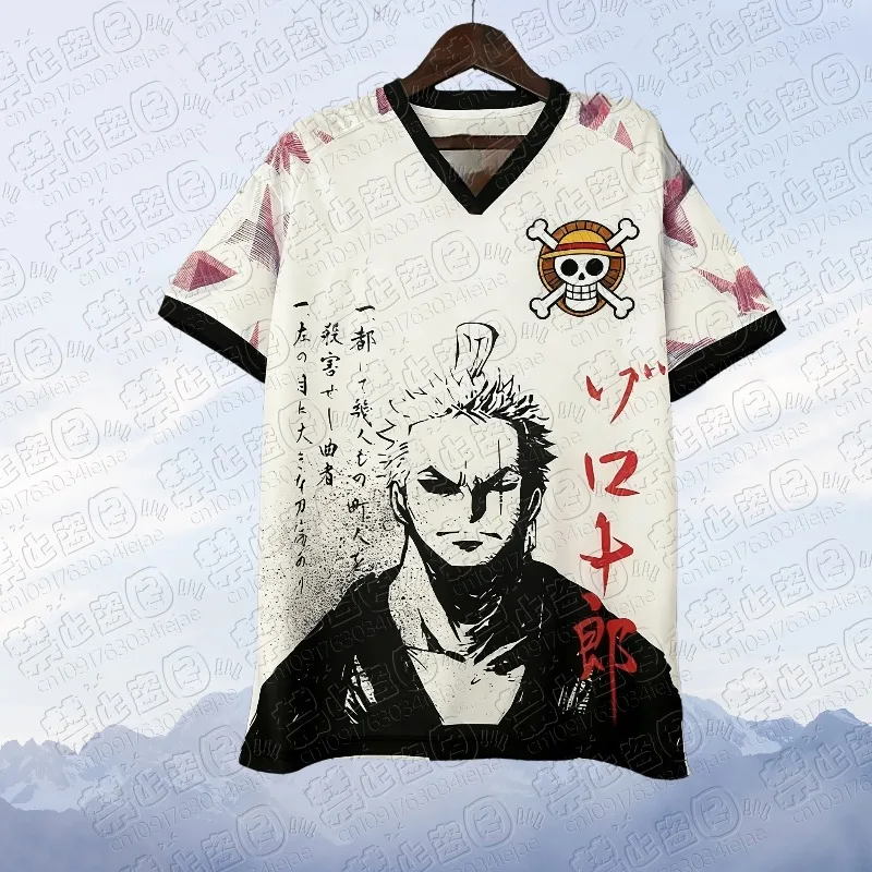 2026 One Piece Luffy Fußballtrikot T-Shirt Kinder Fußball Spezialtrikot Herren/Damen Schnelltrocknend Atmungsaktives Sweatshirt