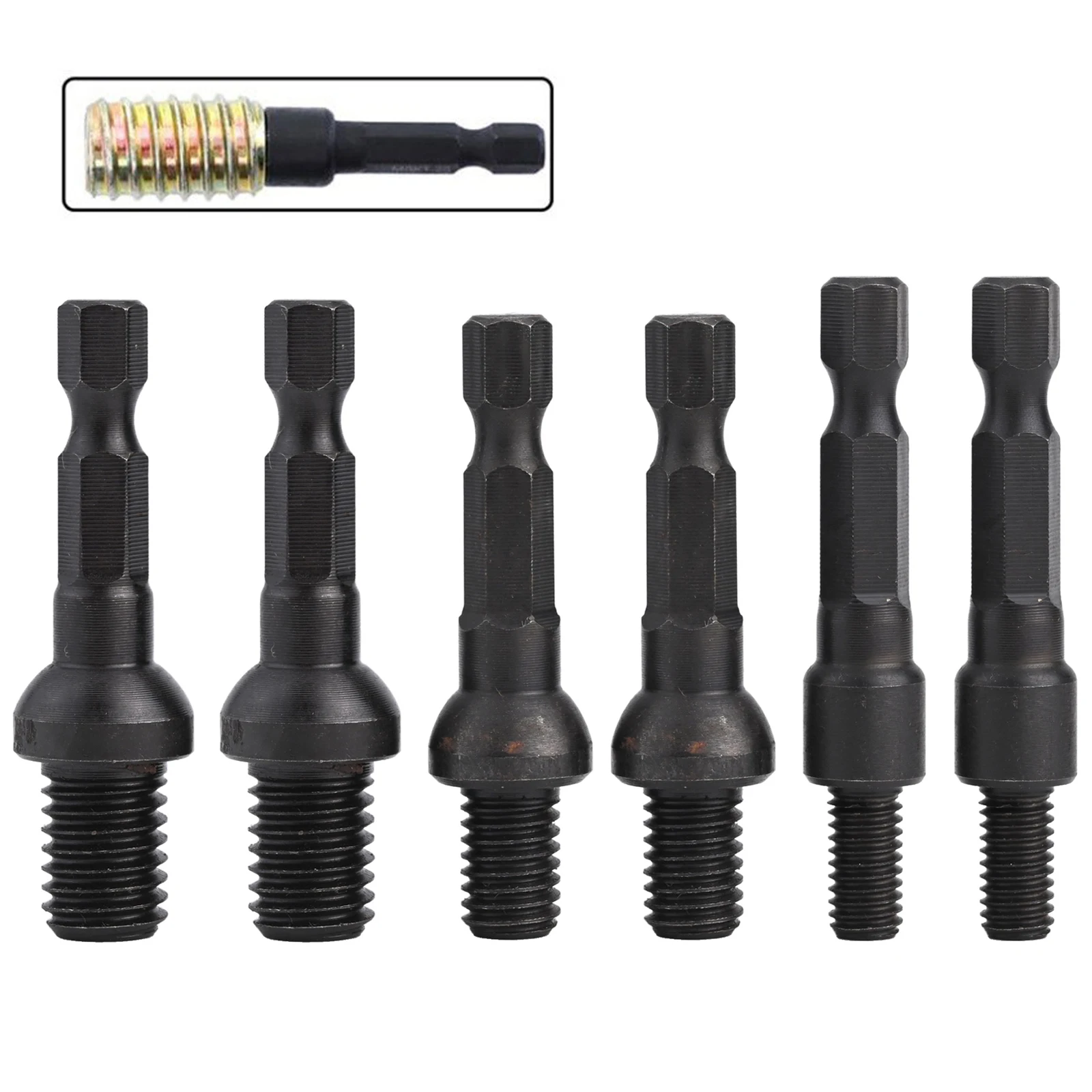 

6pcs M6/M8/M10 Self-Tapping Socket Adapter Set For Insert Nuts Or Hanger Bolt Hand Electric Drills Power Tool Parts