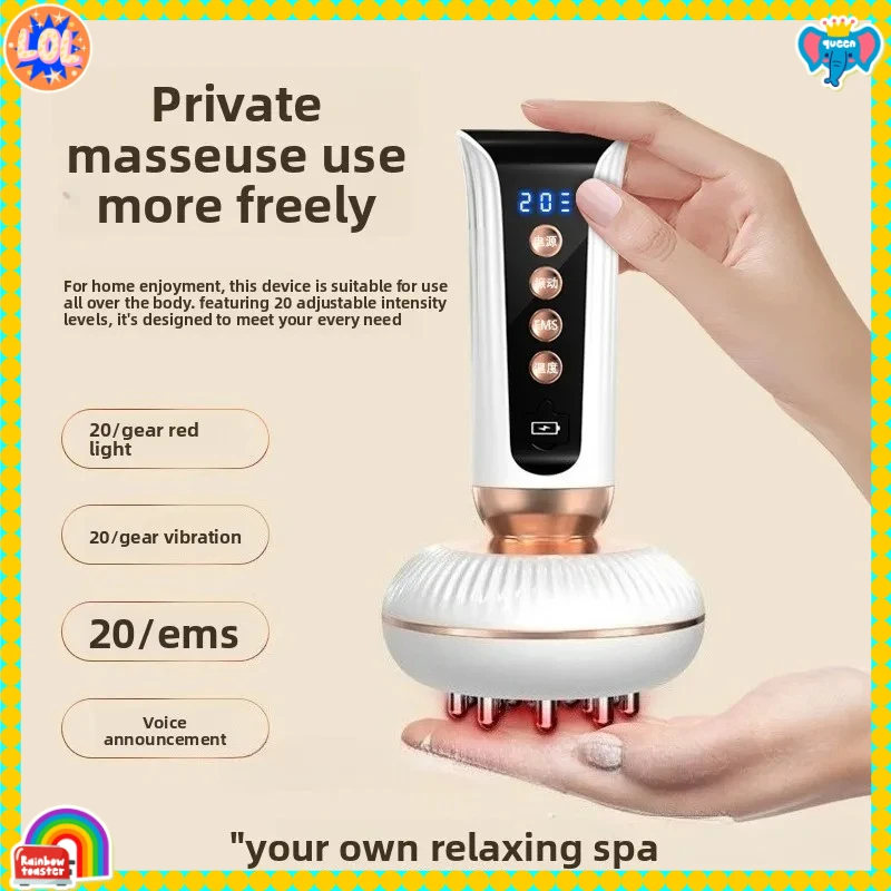 

Бестселлер, бытовая электрическая щетка-руридиан, щетка для всего тела, щетка для живота, тонкая нога, артефакт, нагревательный массажный инструмент для соскабливания