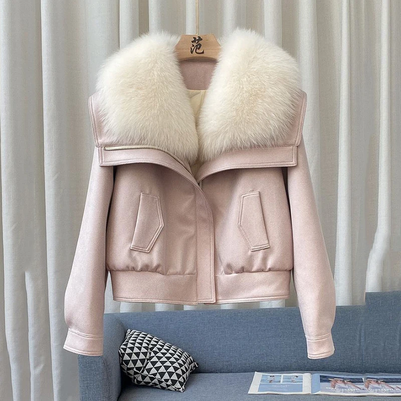 Winter New Faux Fur Thicken Coat for Women High-quality Loose Sheepskin Fur Sherpa Jacket Womens -Faux Lambskin Shearling PARKA