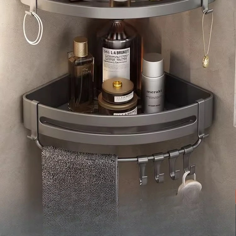 Toiletten-Dreiecksregal, nicht stanzendes Aufbewahrungswandregal für das Badezimmer