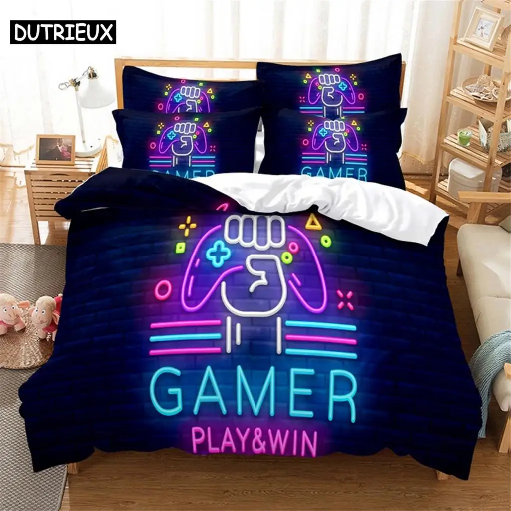 

3D Game Bedding Set Queen Bedding Duvet Cover Set Bedding Set Bed Cover Cotton Queen Bedroom Bed Cover Set Bed Set Bedding