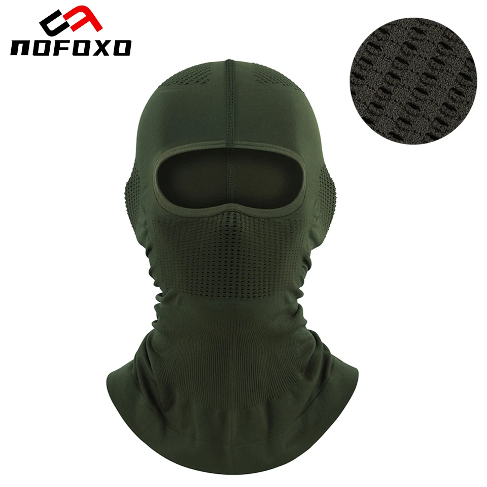 

NOFOXO 1Pcs Outdoor Cycling Sports Face Mask Breathable Men Motorcycle Riding Bike Hat Sunshade Neck Mask Helmet Inner Tank