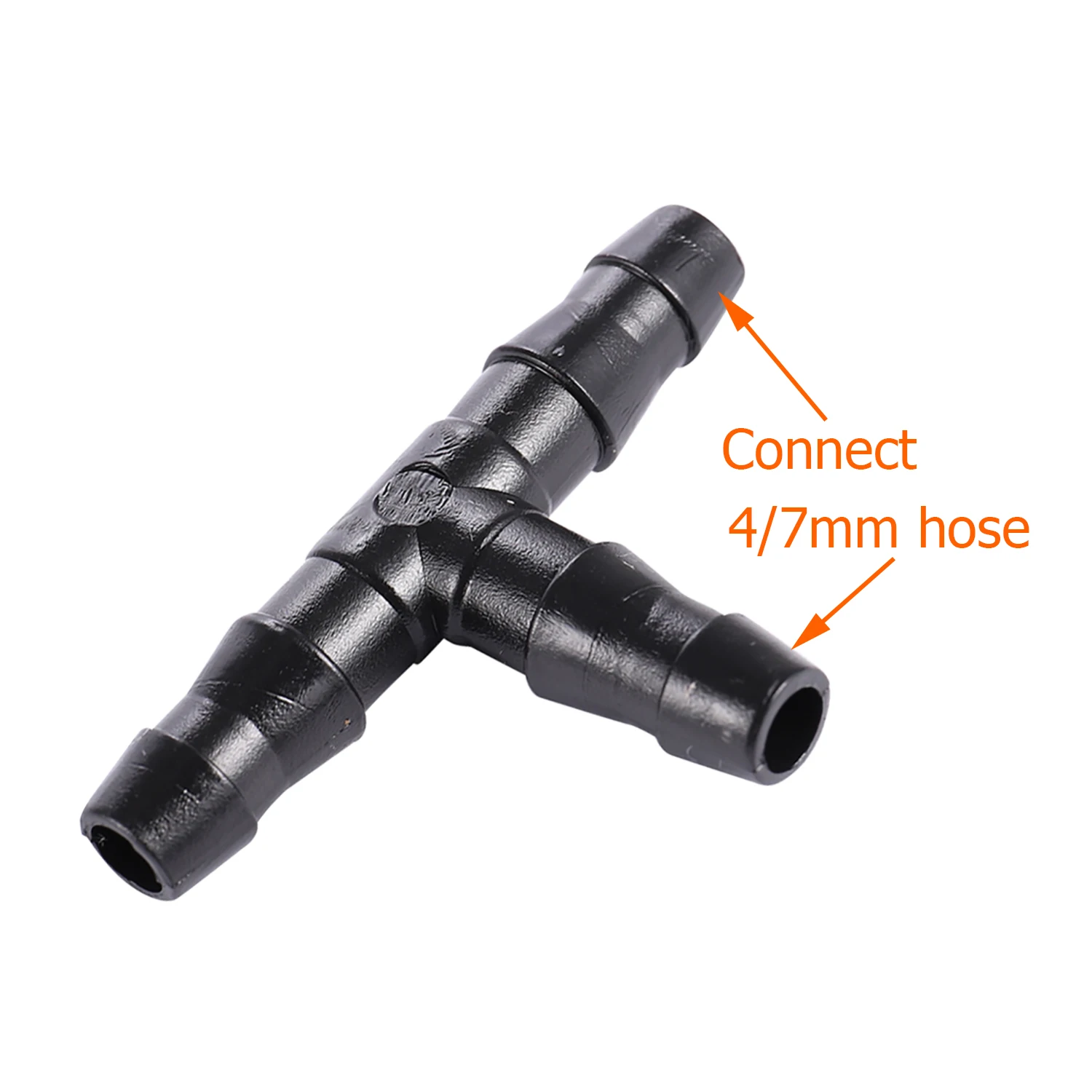 20Pcs Barbed Tee Cross Connector 1/4 Inch Hose Pipe Fittings 4/7mm Hose Repair Shunt Splitters Garden Flower Irrigation Coupling