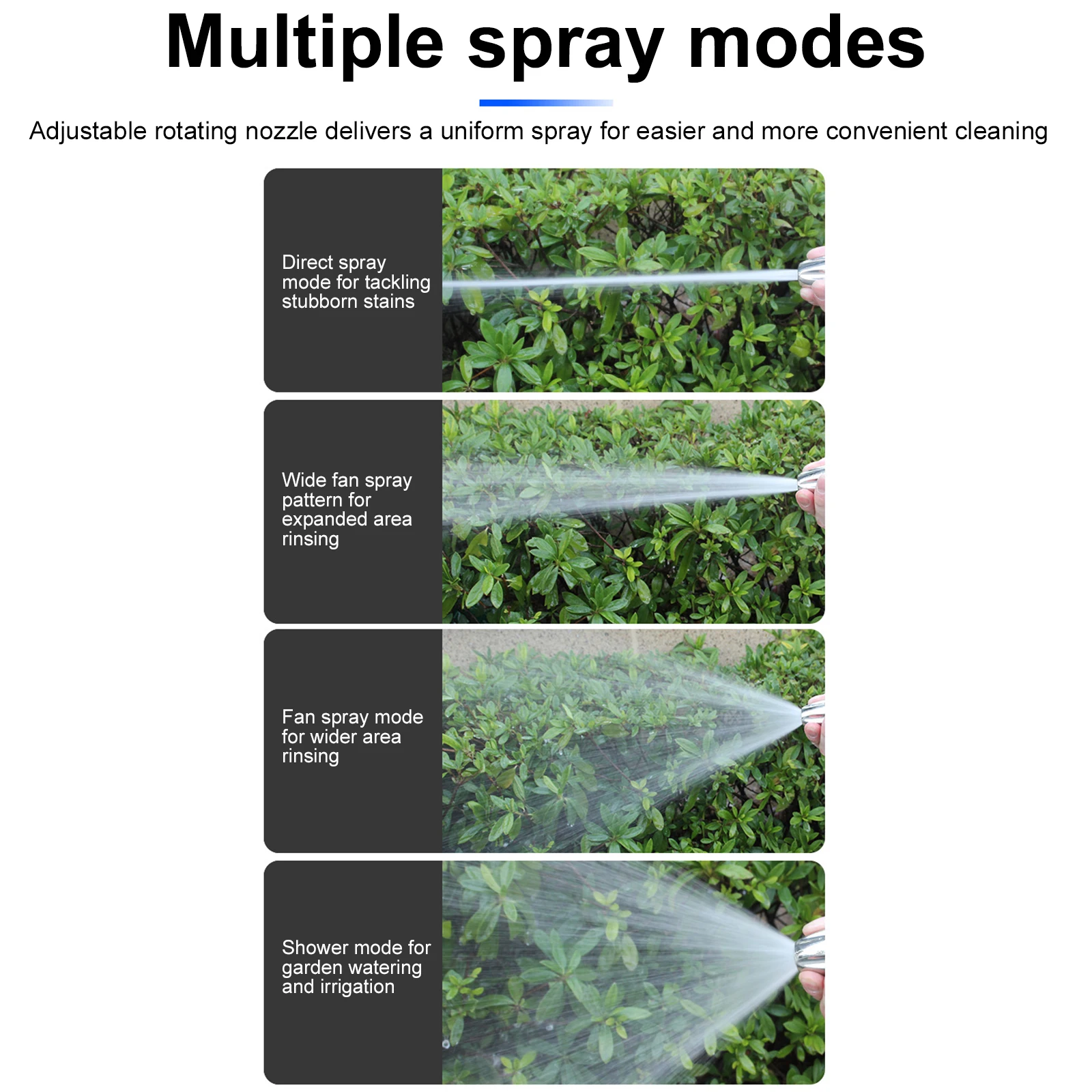 High-Pressure Car Washing Water Gun Foam Kettle Garden Lawn Watering Irrigation Tools 3/4in Expandable Hose Cleaning Supplies view 5
