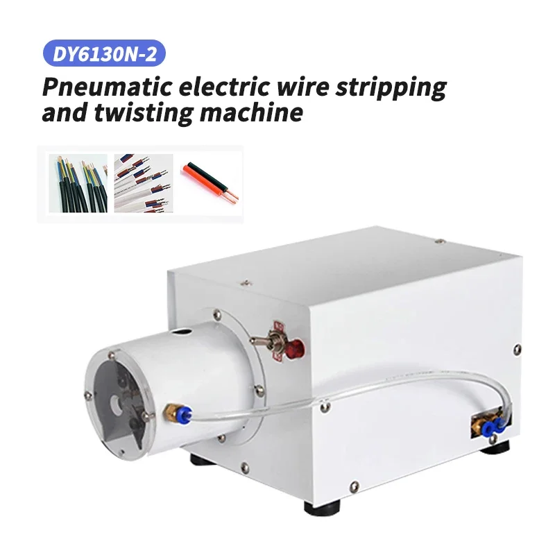 DY-6130N-2 Automatic Cable Twist Machine 3-45MM Electric Multi-Core Wire Stripping Machine Pneumatic Round Rubber Cord Stripper