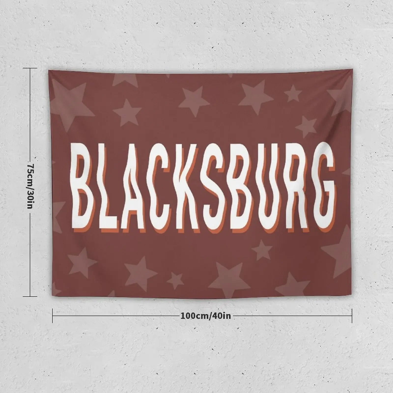 Blacksburg Stars Tapestry Funny Home Decorations Aesthetic Things To The Room Tapestry