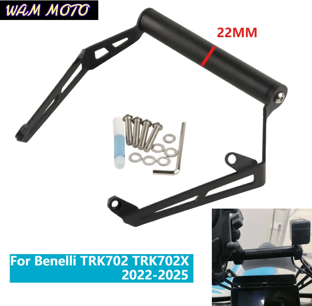 Motorcycle Phone Support Stand Holder GPS Navigation Plate Bracket For Benelli TRK702 TRK702X 2022 2023 2024 2025