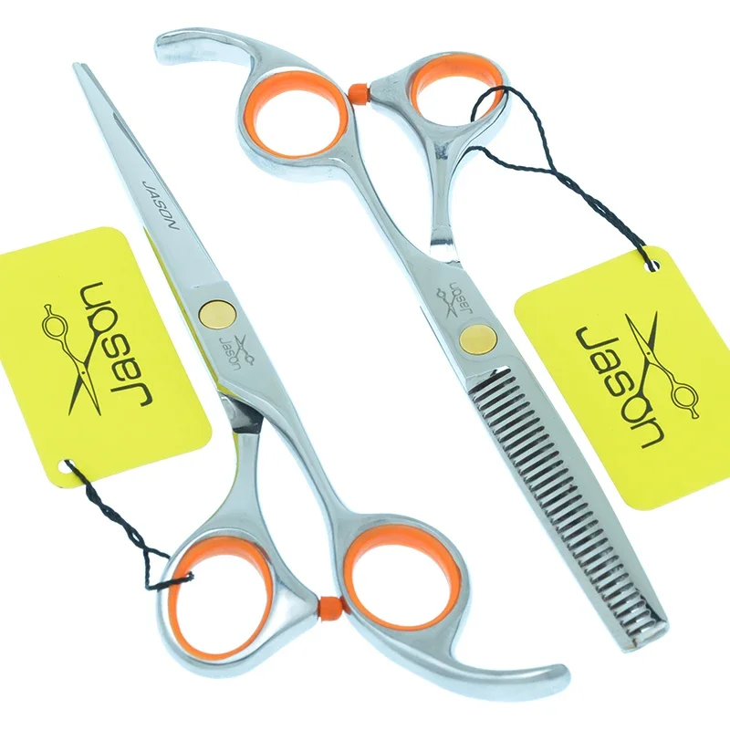 Jason 5.5/6 inch Sharp Edge Barber Scissors Hair Cutting Shears Hairdressing Salon Hair Scissors Hair Thinning Clippers A0054D