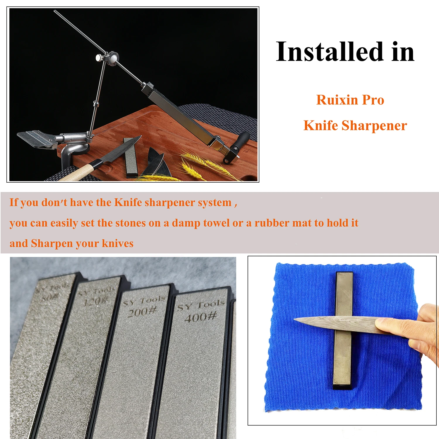Diamond Grinding Stone 80-3000 Knife Sharpener Bar for Sharpening System Professional Household Whetstone Grindstone