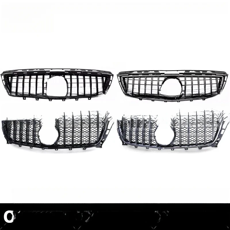 High-Quality Racing Mesh Front Bumper Grille Fit-W218 CLS-Class 2011-2014 & 2015-2018, Compatible with CLS220 CLS2