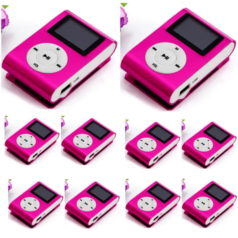 MP3 Music Player 128M Song Card Portable Mini Music Player with Metal Shell for Students Sports Running Blue Portable MP3 Player