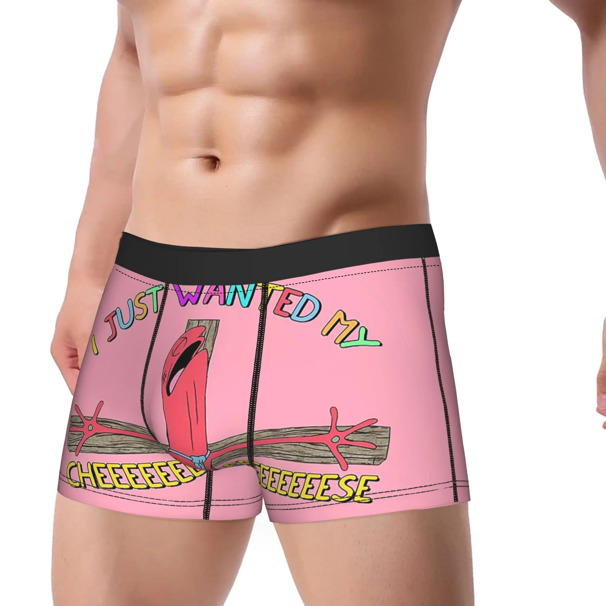 Printed Boxer Alan Smiling Friends I Just Wanted My Cheeeeese Shorts Panties Briefs Men Underwear Underpants for Homme S-XXL