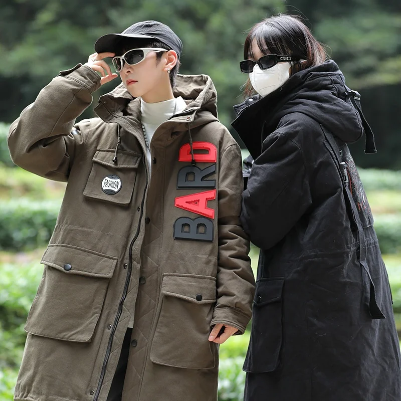 

Winter New Sle Men's down Jaet Outdoor ort Neutral Trend Couple's Sle Student Coat Youth Faion Polyester Fiber