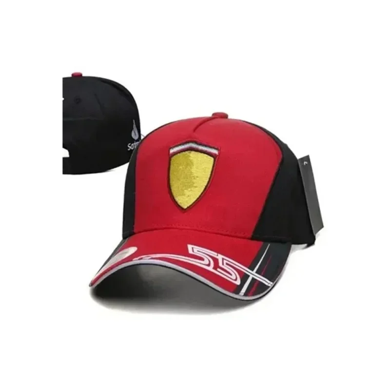 2024 New F1 men's and women's racing caps Outdoor sports baseball caps Casual sun protection Ferrari business gifts four seasons