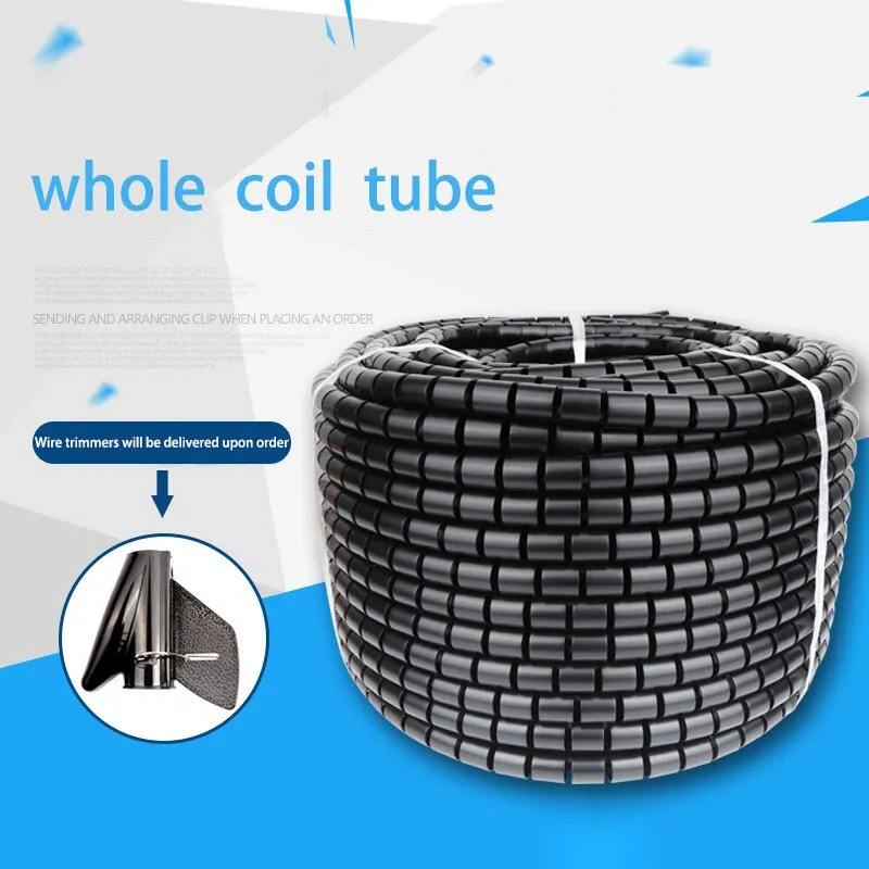 Flexible Spiral Cable Wire Protector Cable Manager Computer Wire Protection Pipe Clamp Manager Management Tool