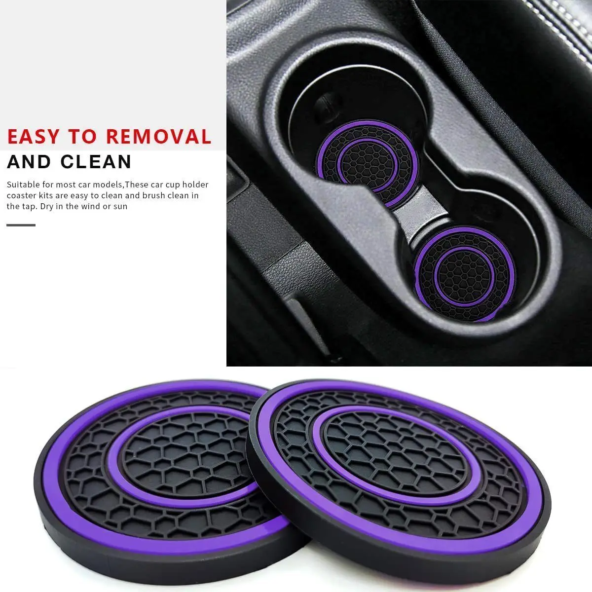 

Car General Purpose Soft Rubber Pad Anti-scalding Pad Water Cup Coaster Decoration Non-slip Thermal Insulation
