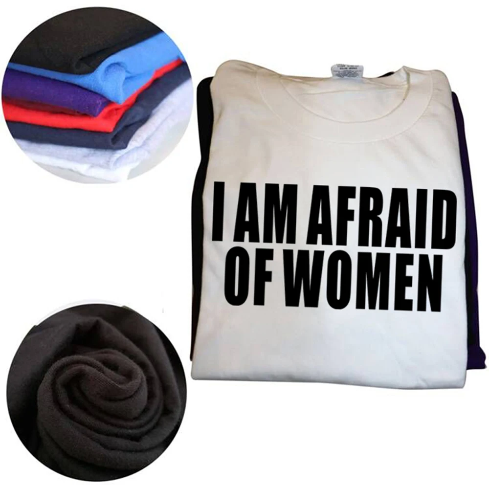 Soy miedo de la camiseta de las mujeres, Camiseta de moda para hombres, Camiseta de algodón, camisetas divertidas con letras, camiseta para mujeres, camisetas para niños, regalos, Camiseta de verano
