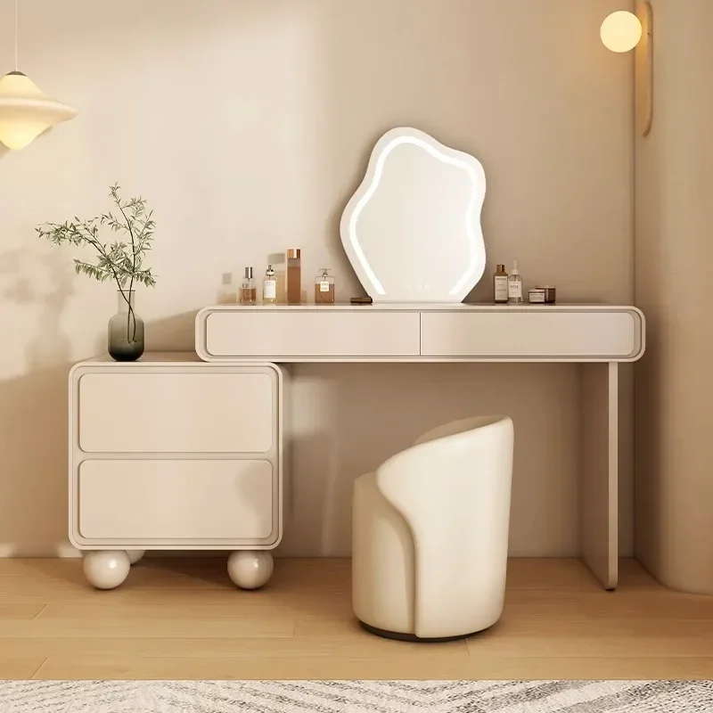 Dressing Tables Dressers Vanity Table Corner Placement Mobile Makeup Table Artist Elegant Compact Storage Home Bedroom Furniture