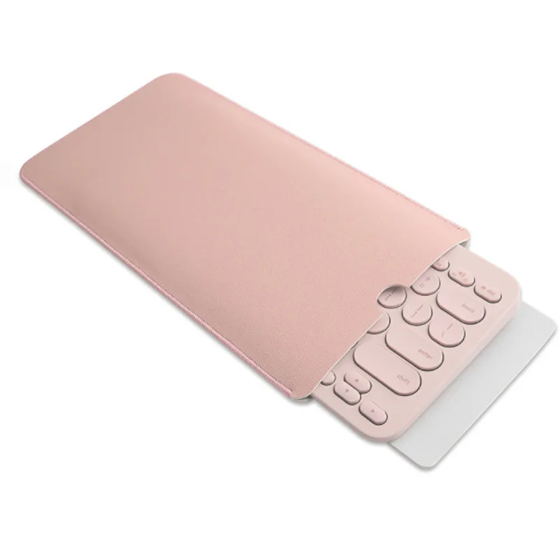 Logitech K380 키보드 먼지 커버 용 PU 가죽 키보드 케이스 무선 키보드 보관 가방