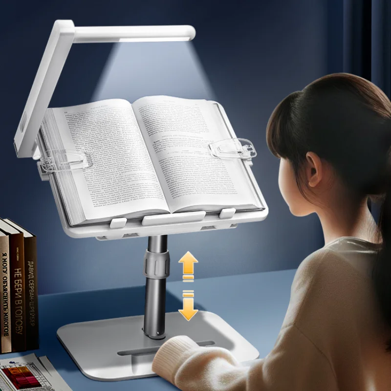 

Children's reading stand, eye protection with lamp, multifunctional adjustable lifting,desktop baby picture book learning.