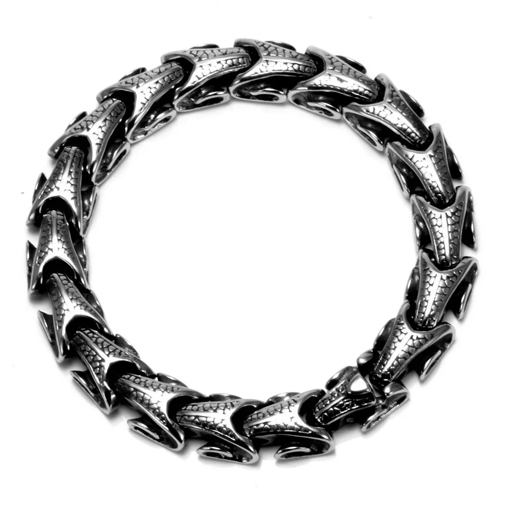 

Domineering Dragon Bone Bracelet 316L Stainless Steel Men's for Snake Bracelet