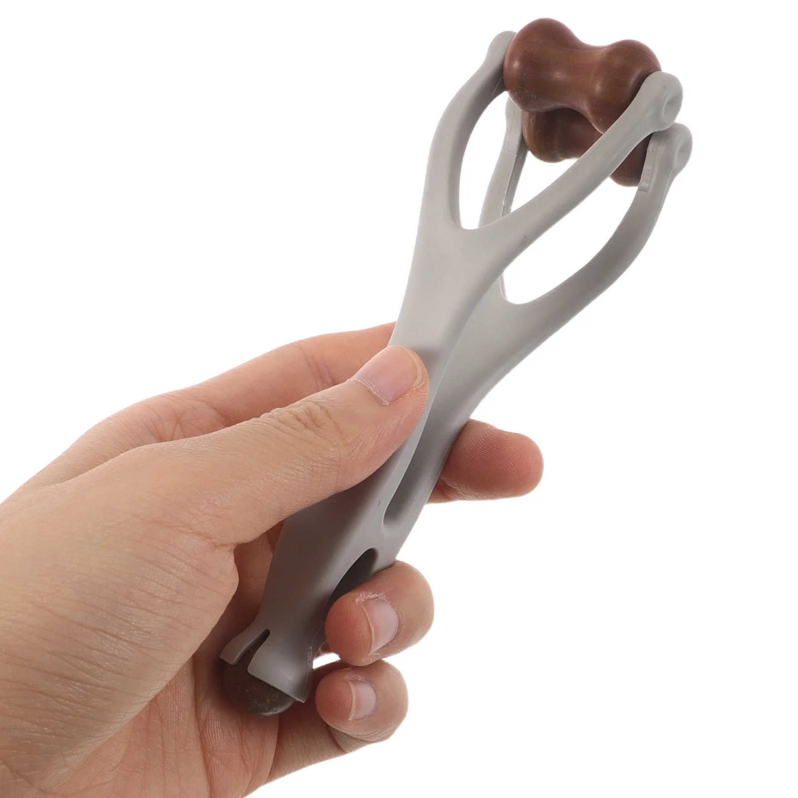 

Роликовый массажер для пальцев, портативный эргономичный инструмент для терапии рук с красным камнем, снимает усталость рук, улучшает гибкость для офиса