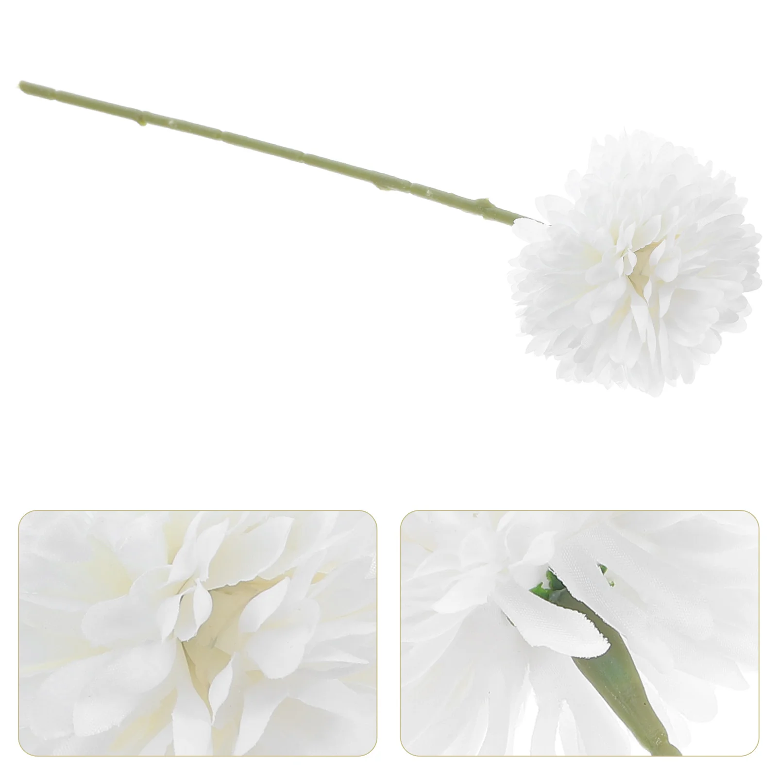 

10Pcs Spherical Chrysanthemum Flowers Artificial Lifelike Blooms Flexible Stems for DIY Floral Decor Table Centerpiece Garden