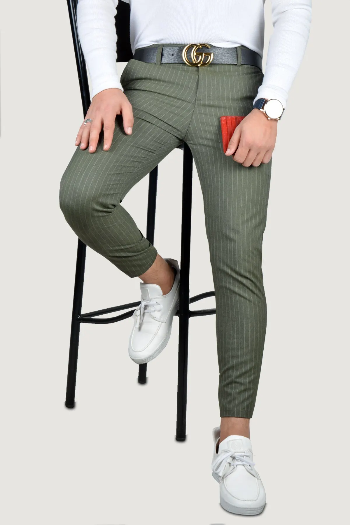 

Men's Clothing Overalls Pants Trousers Slim Fit Linen For Office & Work Flexible Comfortable Tight-Fitting Stylish Smart Casual