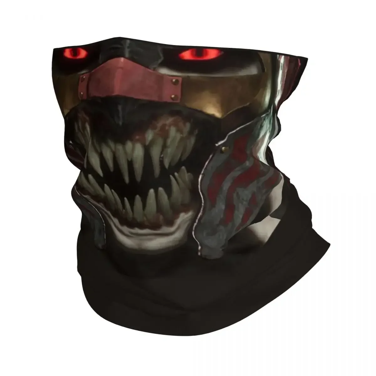 Mortal Kombat Baraka Bandana Neck Gaiter Windproof Face Scarf Cover Women Men MKX Fighting Game Headband Tube Balaclava