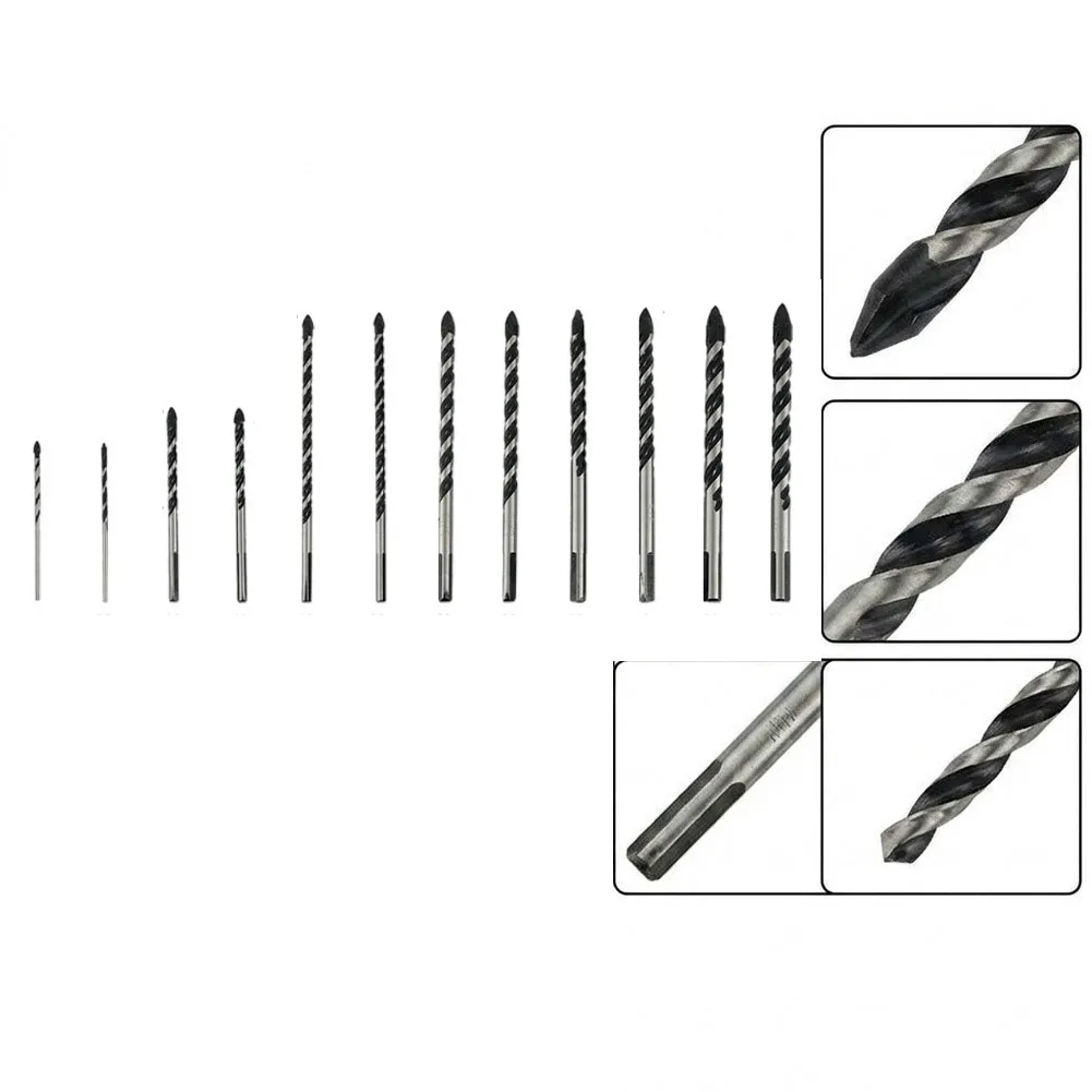Multifunctional Triangular Drill Bit For Glass For Tile Marble & Concrete Non-slip Handle Electric Drill Countersink Drill Bit