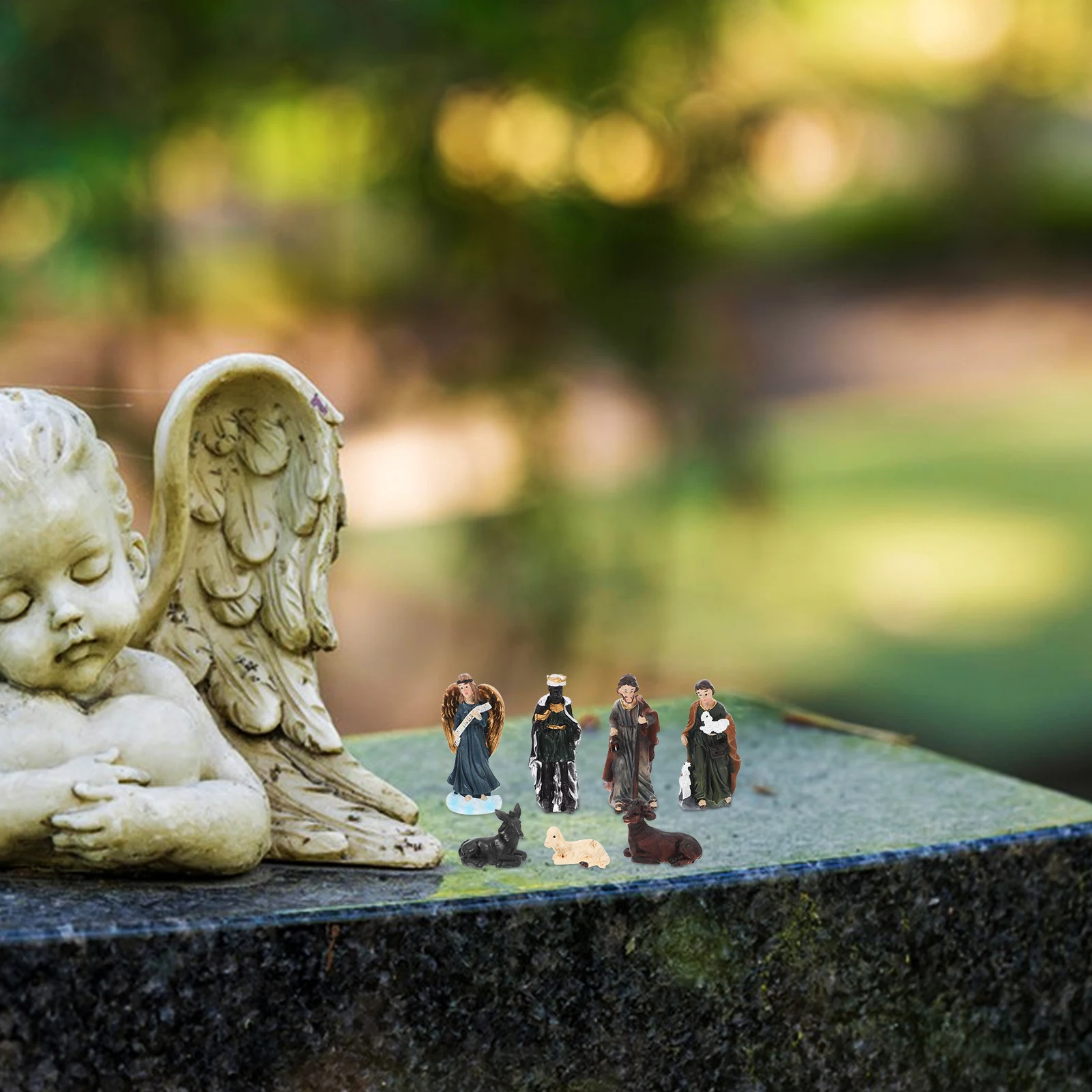 

Nativity Ornaments Decorative Statues Religious Sculpture Decorations Adornment Resin