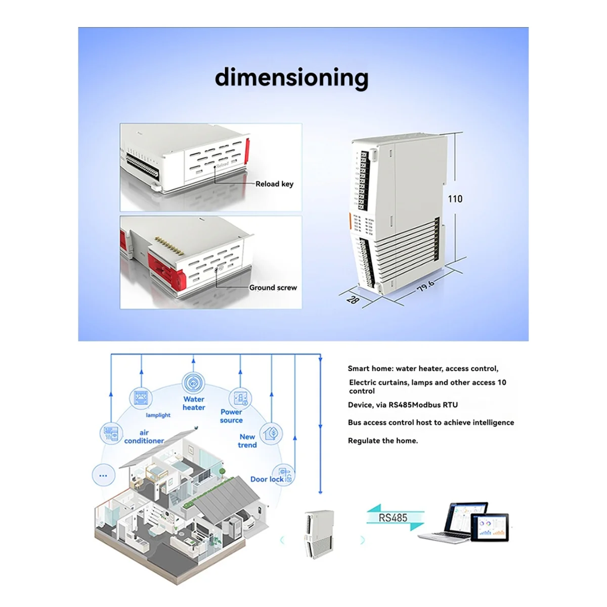Varejo! -M100-EAU Industrial Remote IO Gateway 4DI4DO Extensor Controlador IO com Edge Computing MQTT 4G Modem