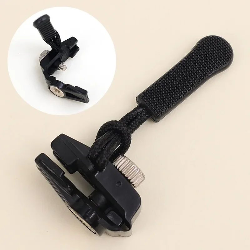 Detachable Zipper Head Removable No Need Tool Alloy Zipper Puller Lightweight Nylon Pull Rope Zip Versatile Garment Accessories