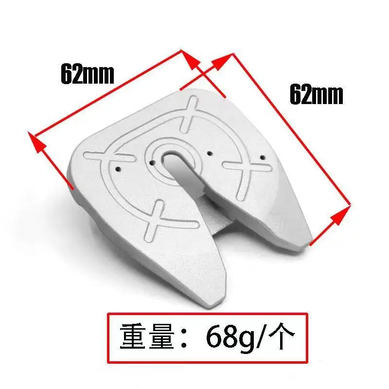 Trattore Tamiya 1/14 di alta qualità M-7004-A piastra di simulazione in metallo abrasivo 62*62mm sella in metallo parti di automobili RC fai da te