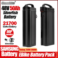 E Bike 48v Silverfish Fiido T1/T1 Pro /L2/Q2 Electric Bicycle 25 30ah 40ah 50ah cham rider 48v Bafang 1000w1500W Lithium battery