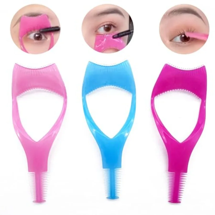 

Mascara Shield Lash Buddy Applicator Tool 3 Pcs Lash Applicator Makeup Cosmetic Mascara Guard Eyelash Tool, 3 in 1 Eyelash Tool
